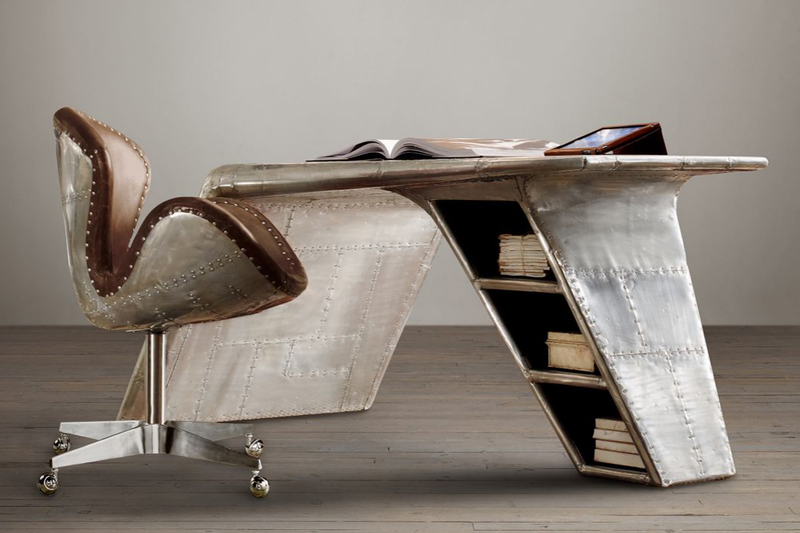 Illustration for article titled 13 Designs That Bring Reclaimed Airplane Parts Into Your Home